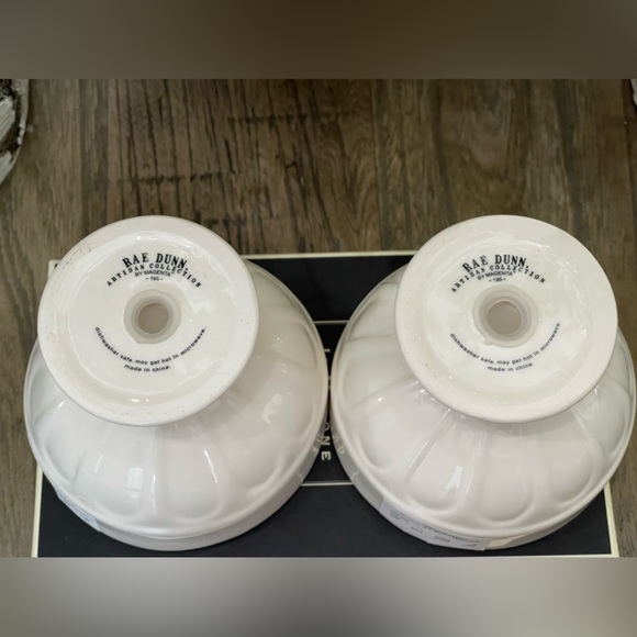 Brand NEW wTags Rae Dunn ICE CREAM Dishes & NUTS SPRINKLES Bowls - 4 Pcs Total - Picture 7 of 12